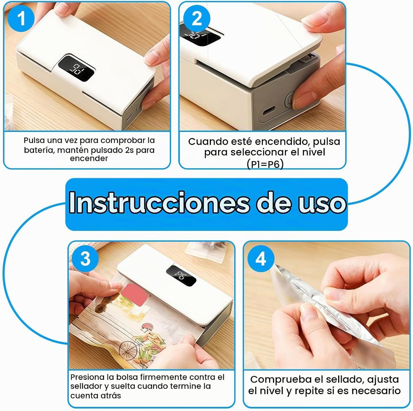 Sellador Térmico de Bolsas
